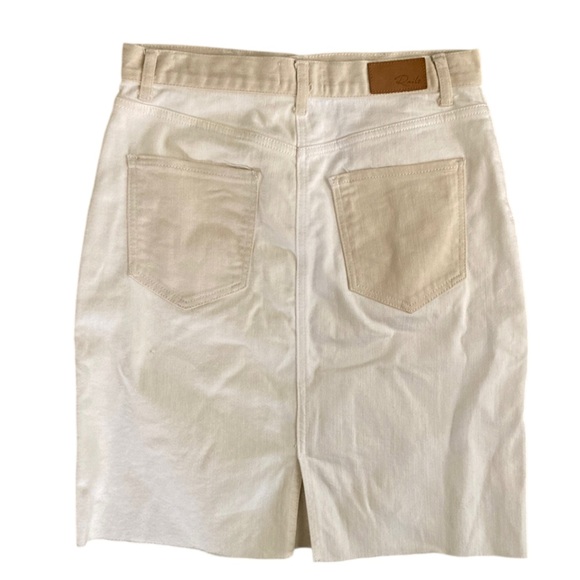 Rails Highland Mini Skirt Denim in Ecru - Picture 11 of 14